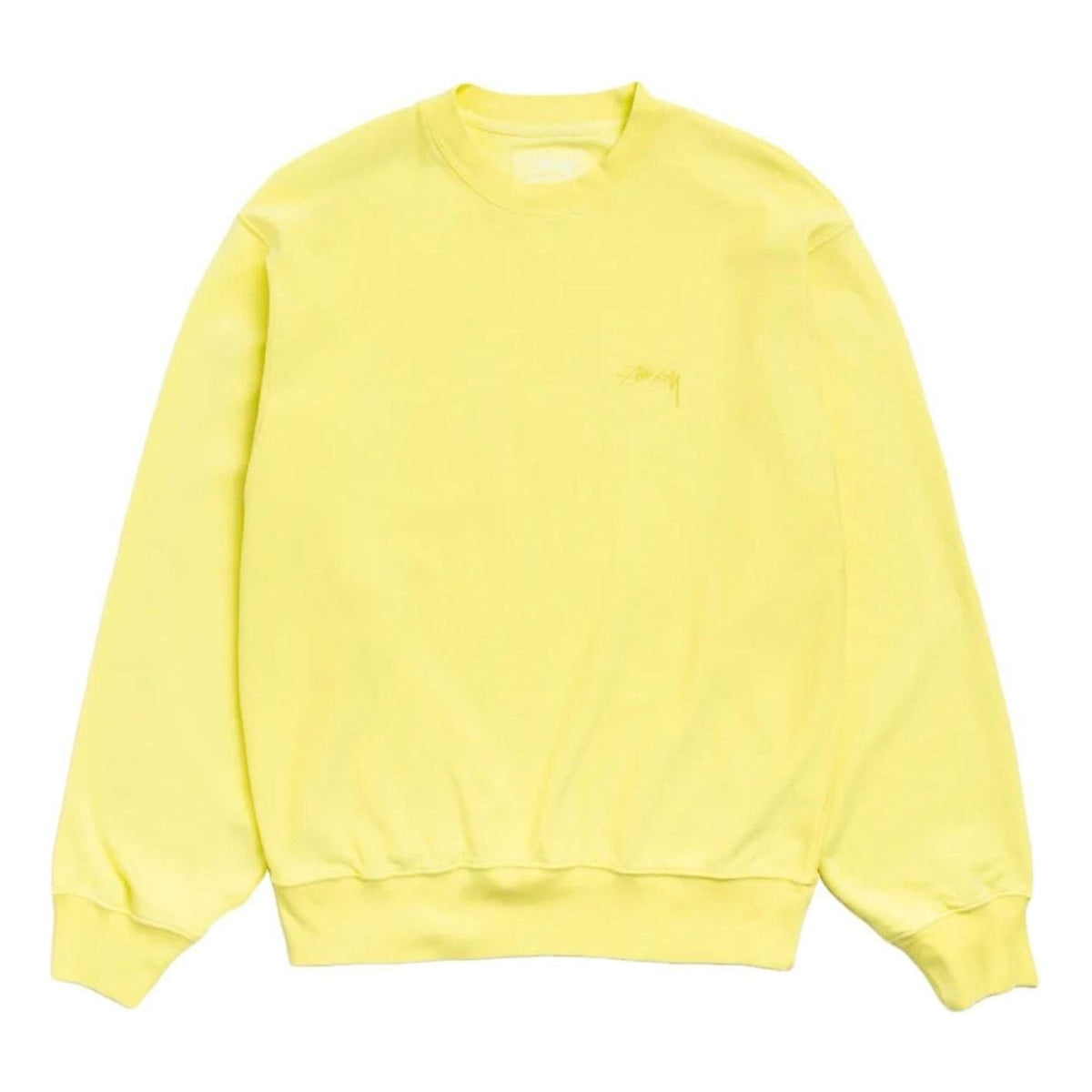 Stussy Lightweight Terry Crew 'Yellow' 118611-YELO
