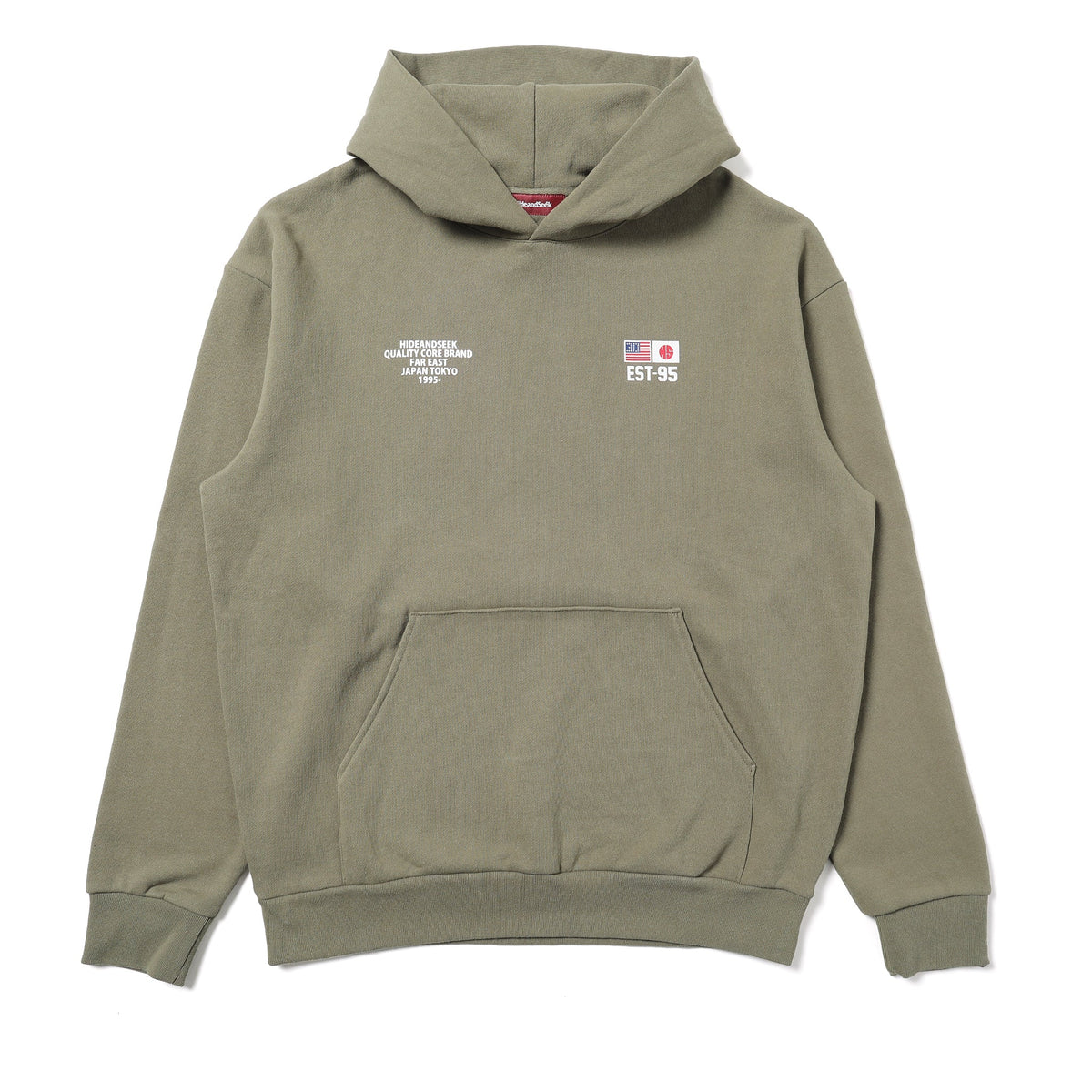Hide and Seek 30th Anniversary Hooded Sweatshirt Olive Drab