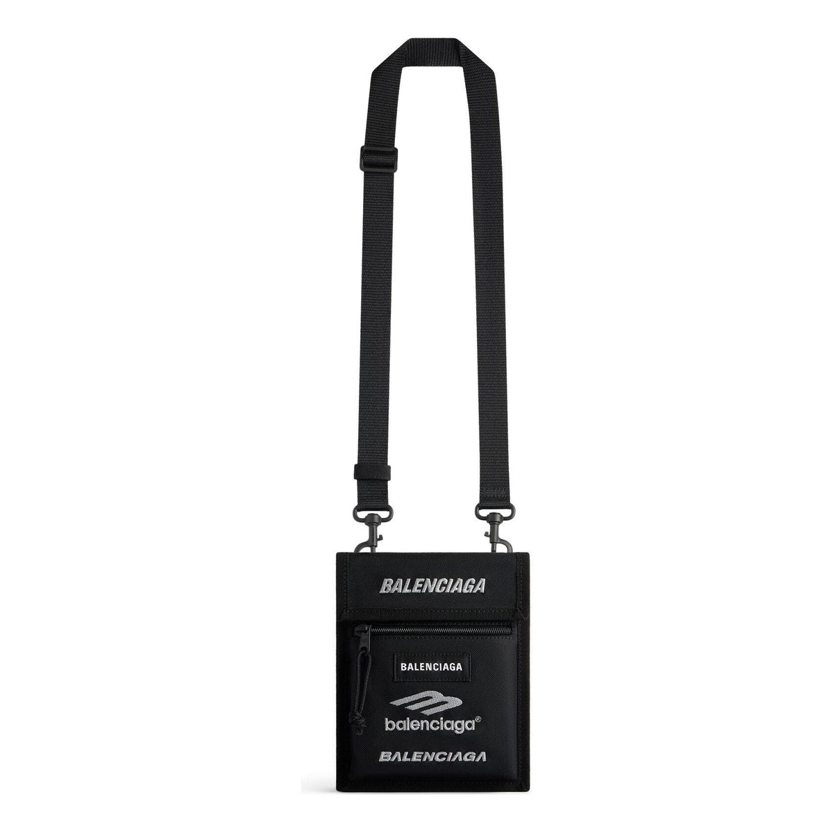 Balenciaga Explorer Small Pouch With Strap 'Black' 6559822AAXT1000