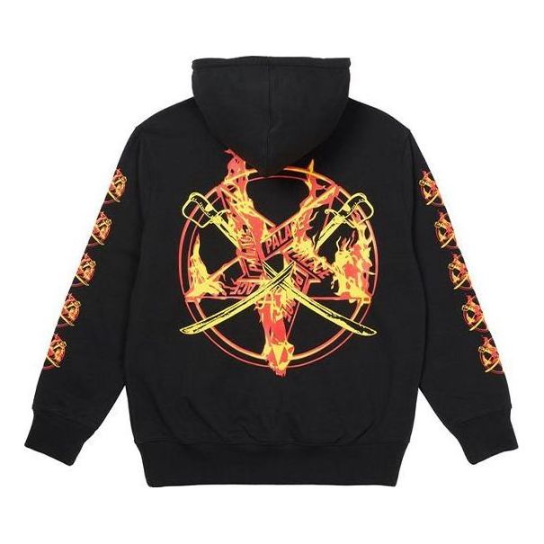 Palace FW21 X Salomon Flamed Hoodie 'Black' P21HD014