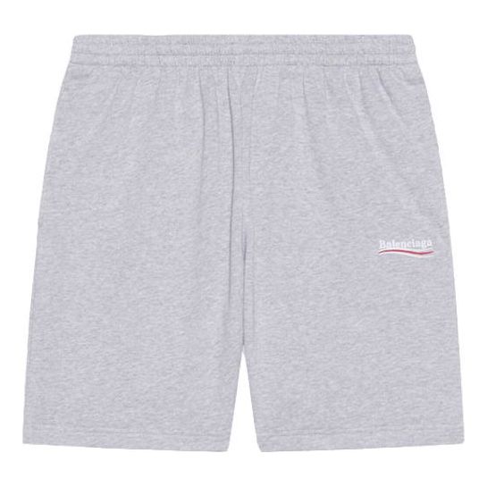 Balenciaga Political Campaign Sweat Shorts 'Grey' 676137TKVI91379