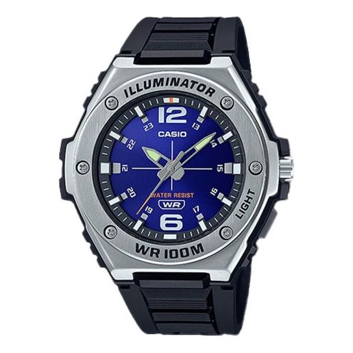 CASIO Quartz Analog Watch 'Silver Navy' MWA-100H-2A