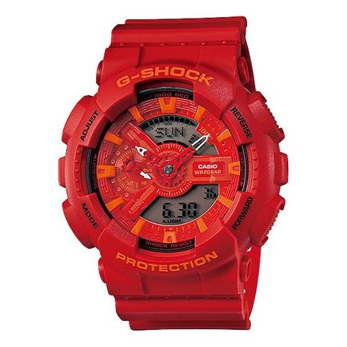 CASIO G-Shock Analog-Digital 'Red' GA-110AC-4AJF
