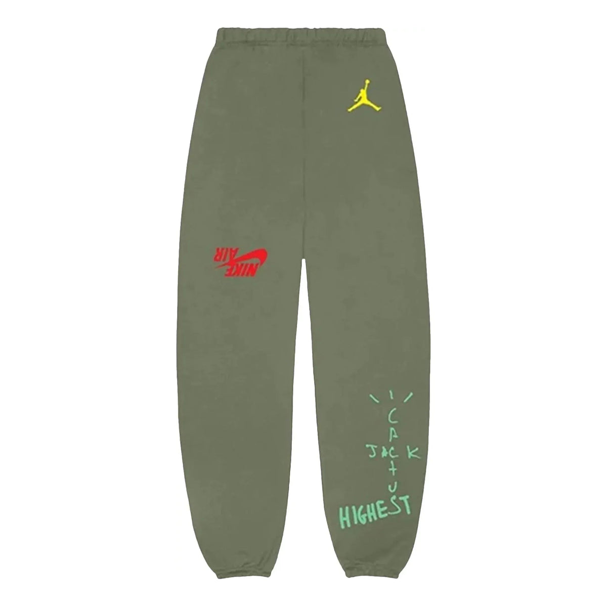 Travis Scott Cactus Jack x Jordan Highest Sweatpant 'Olive' TC-302
