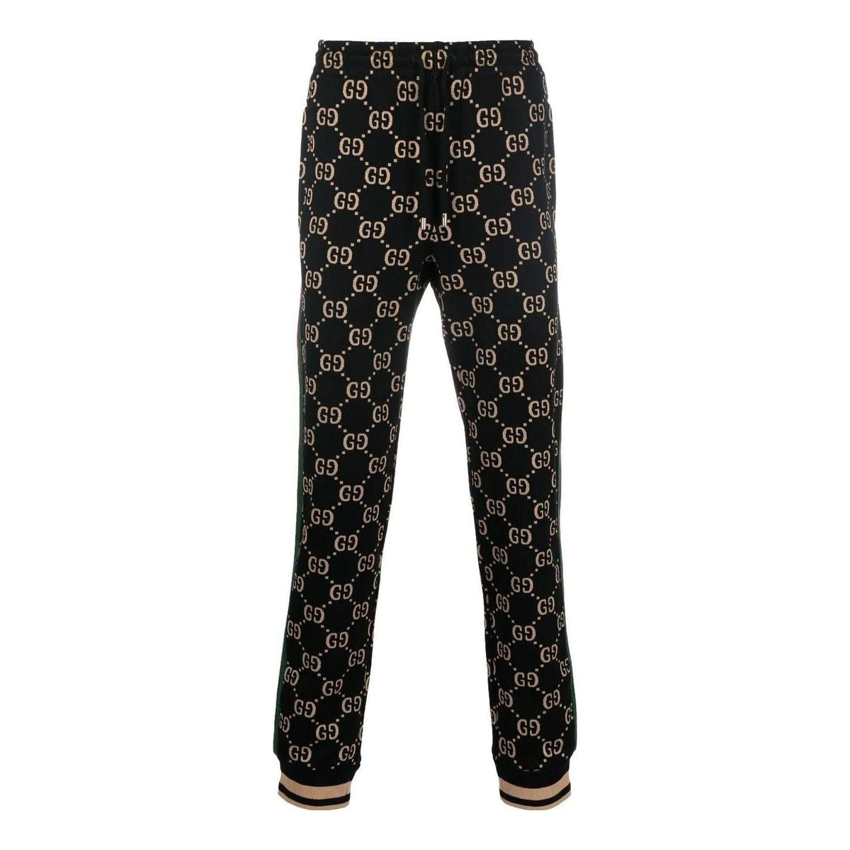Gucci GG Jersey Cotton Jogging Pant 'Black Camel' 695976-XJEEI-1030