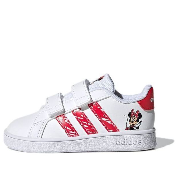 (TD) adidas x Disney Minnie Mouse Grand Court 'Cloud White Ray Red' GY8011