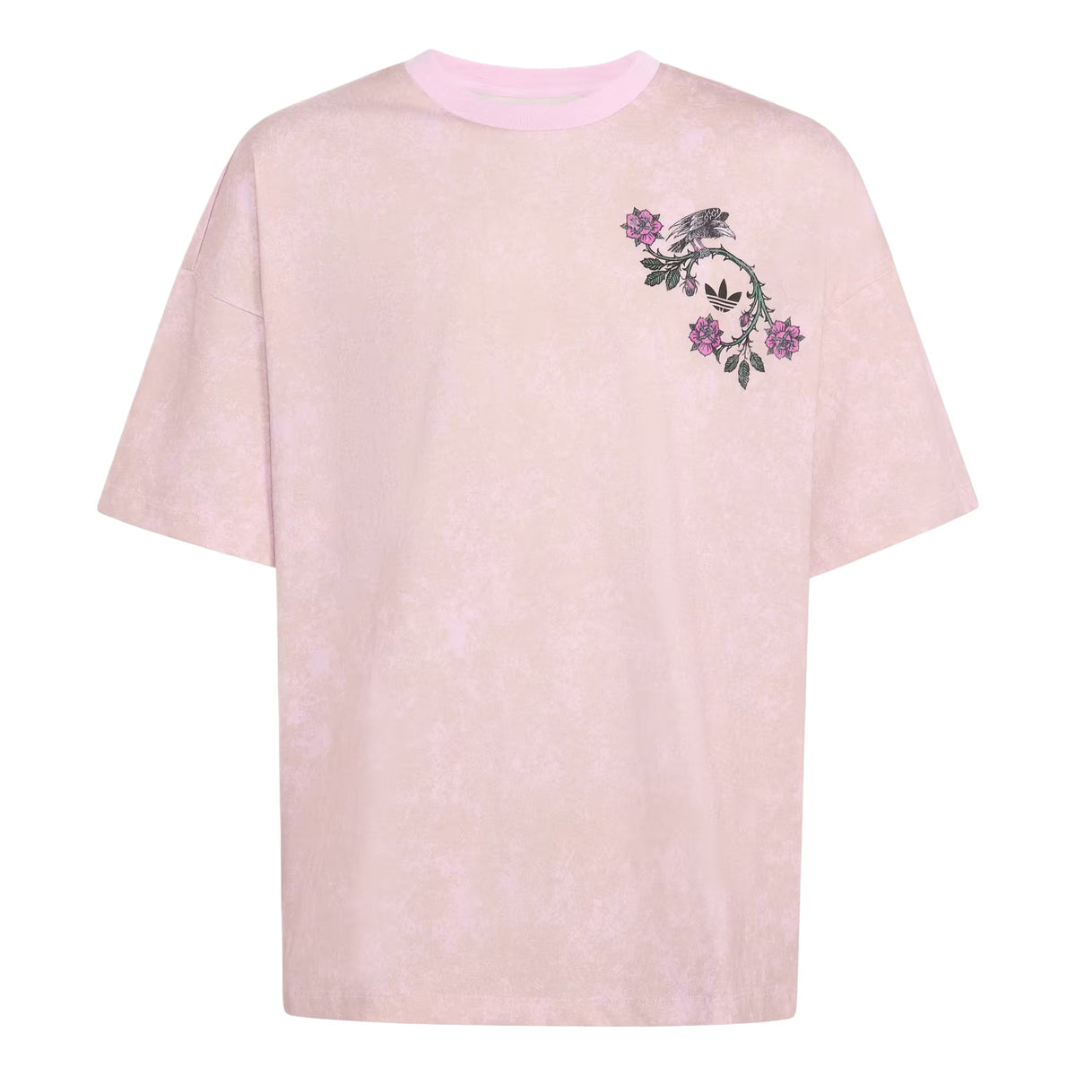 (GS) adidas x Disney Villains Oversized Washed GFX T-Shirt Asia Sizing 'Orchid Fusion' KR4662