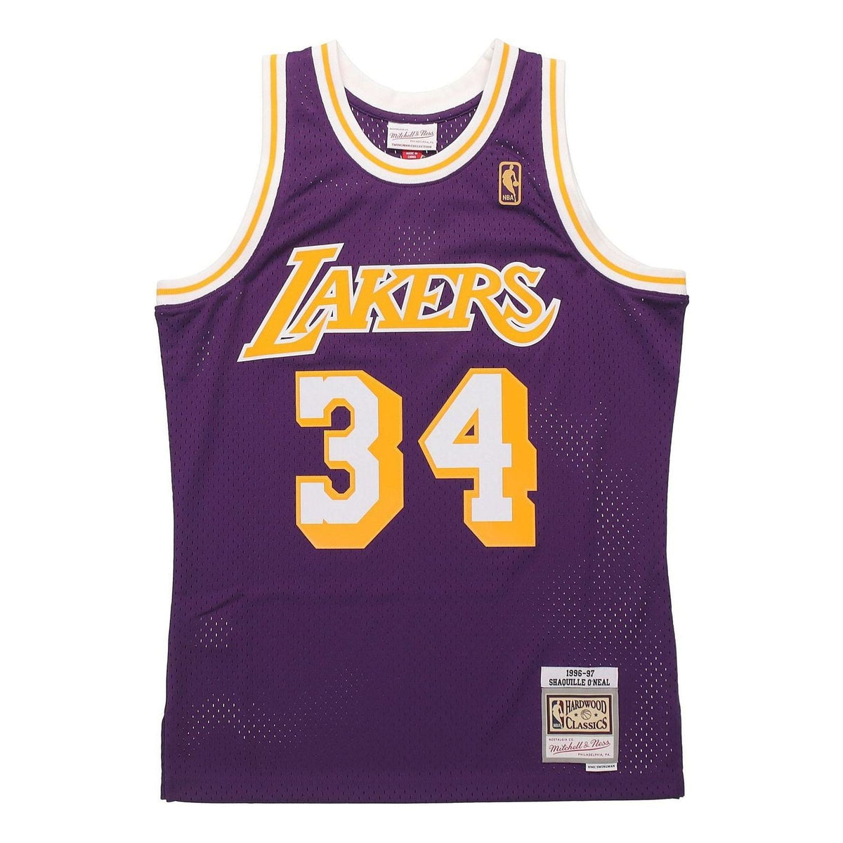 Mitchell & Ness x NBA Los Angeles Lakers 1996-97 Road Swingman Jersey 'Shaquille O'Neal 34' SMJYGS18178-LALPURP96SON