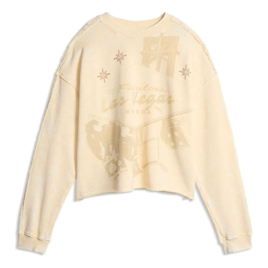 (WMNS) PUMA Las Vegas Relaxed Crew Sweatshirt 'Buttercream' 638582-88 - PUMA Professional Edition
