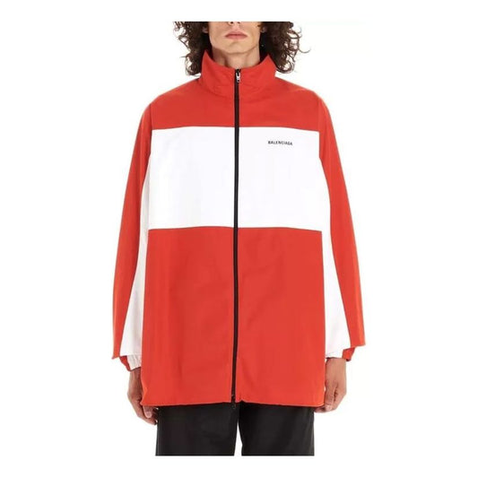 Balenciaga Two-Tone Full Zip Jacket 'Red White' 571434TYB186403