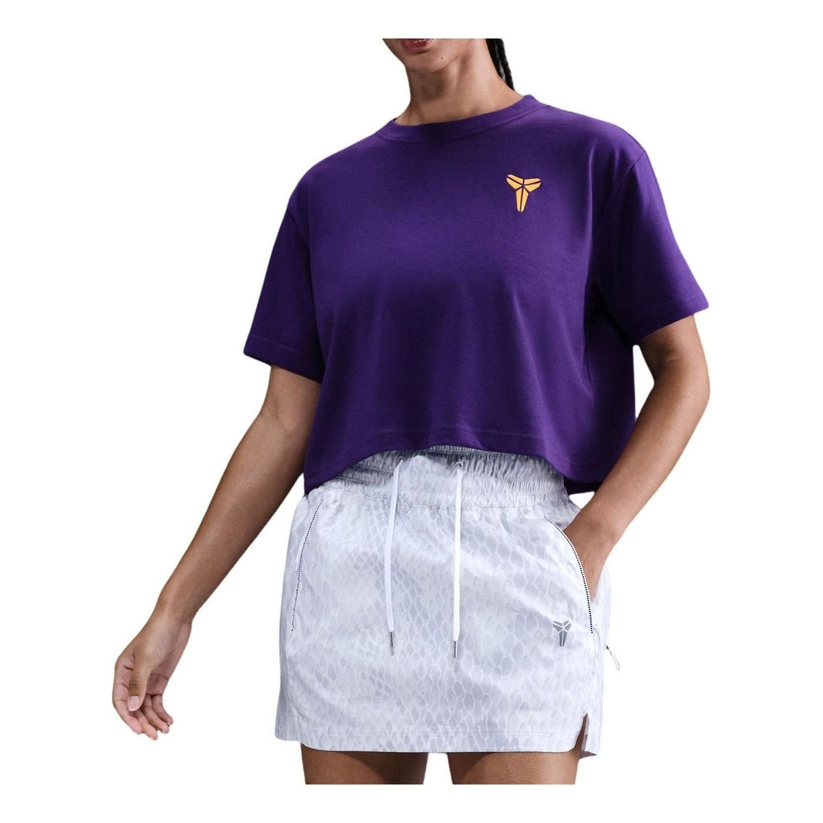 (WMNS) Nike Kobe Dri-FIT Cropped T-Shirt 'Court Purple' IM0367-504 - Nike Professional Edition