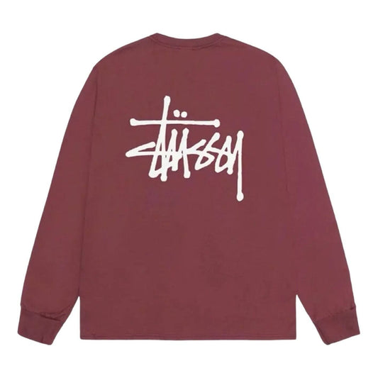 Stussy Basic Long-Sleeve T-Shirt 'Oxblood' 1995000-OXBL