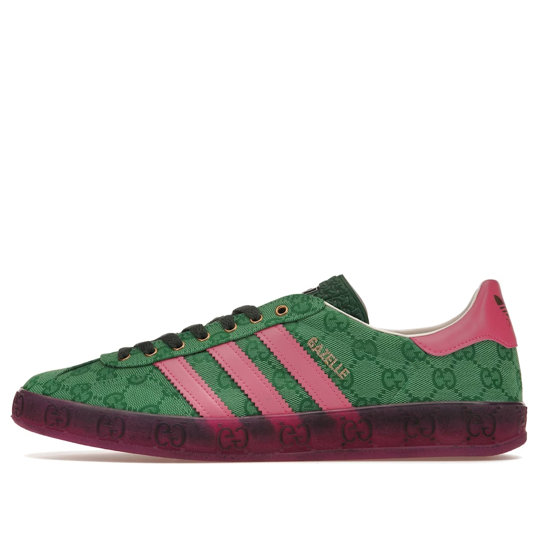 (WMNS) adidas x Gucci Gazelle 'Green GG Monogram' IE4795