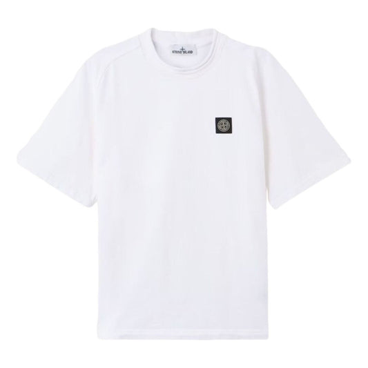 STONE ISLAND 6100029 Compass Patch Heavy Oganic T-Shirt 'White' L1S156100029S0B50V0001