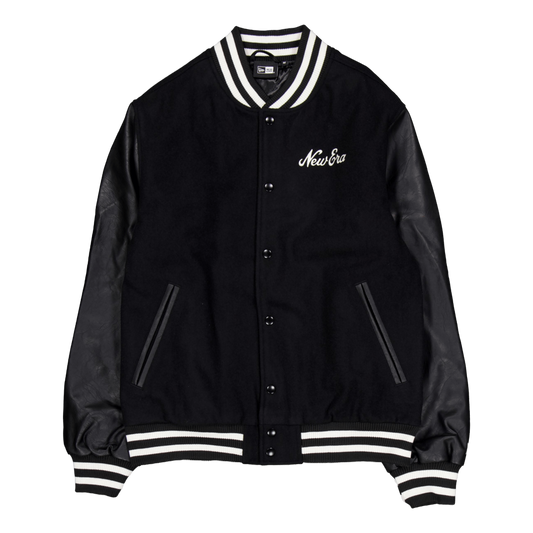 Ne Varsity Jacket Newera Blkwhi