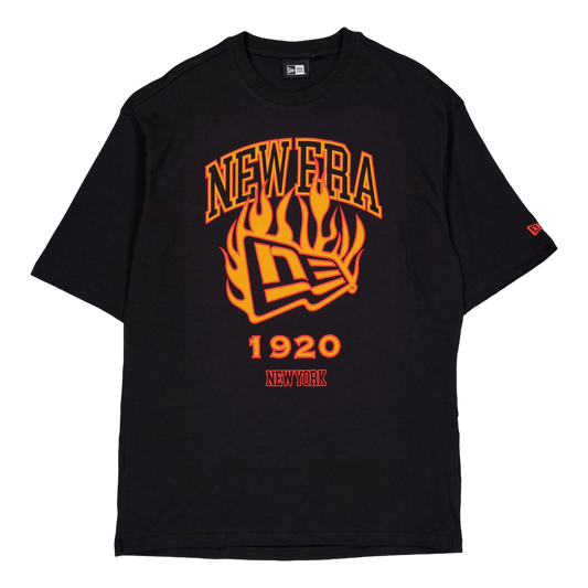 Ne Flag Flame Os Tee Newera Blkfdr
