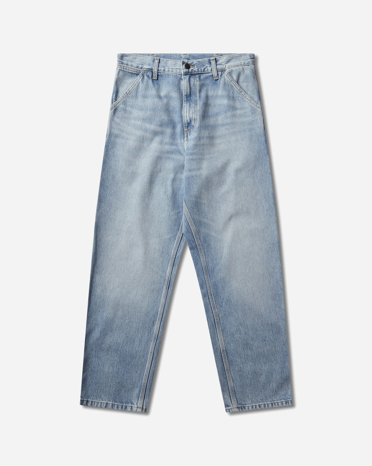 Men's Single Knee Pants Blue (Heavy Worn Bleached)