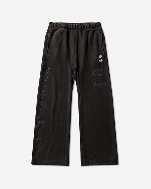 Aries Colonna Straight Sweatpants Black