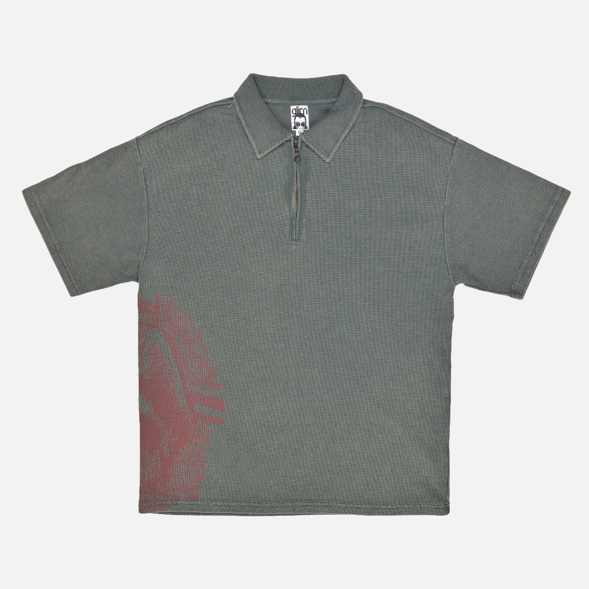 GARGOYLE ZIP POLO - STONE