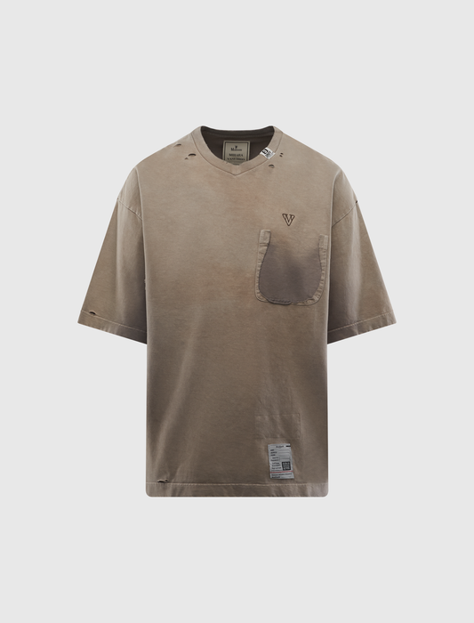 SUN FADED V-NECK TEE