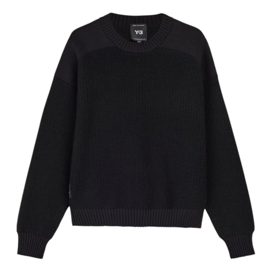adidas Y-3 UT Knit Crew Sweater 'Black' KD2555