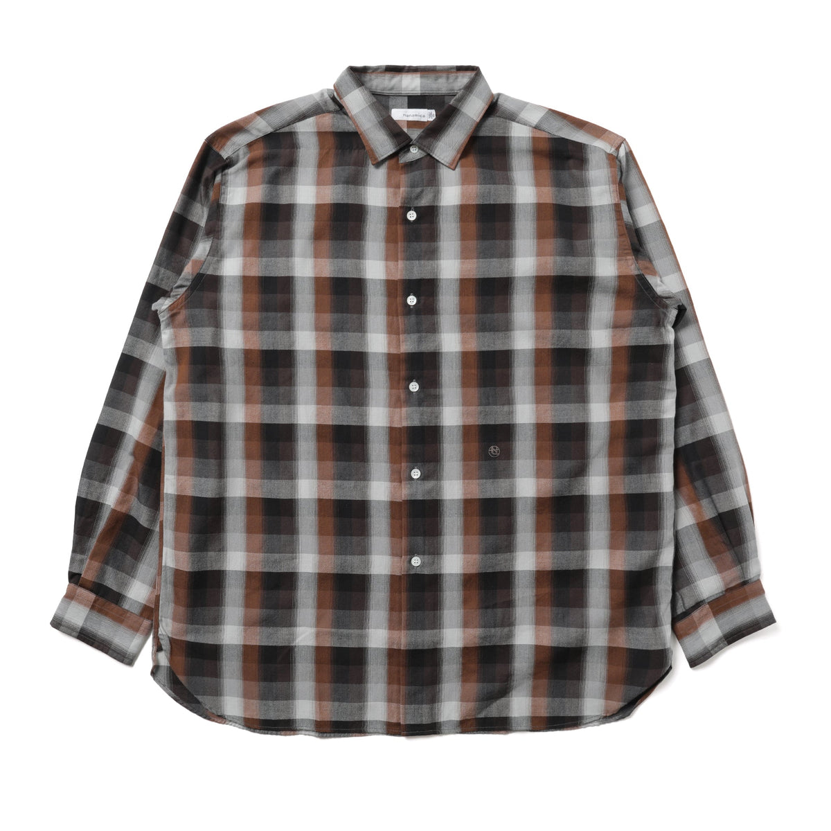 Nanamica Regular Collar Wind Shirt Brown