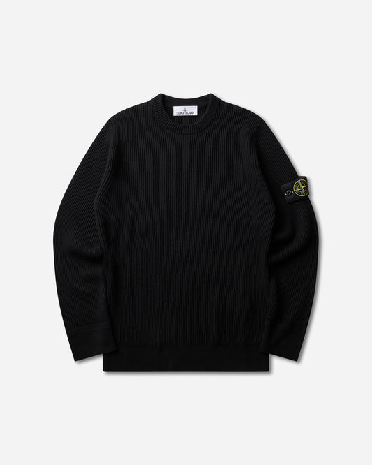 Men's Full Rib RWS Wool Sweater Black