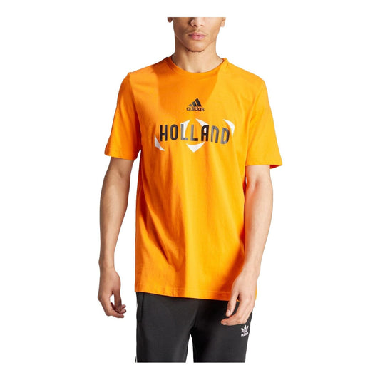 adidas UEFA EURO24 Holland Football T-shirt Asia Sizing 'Orange' IT9316