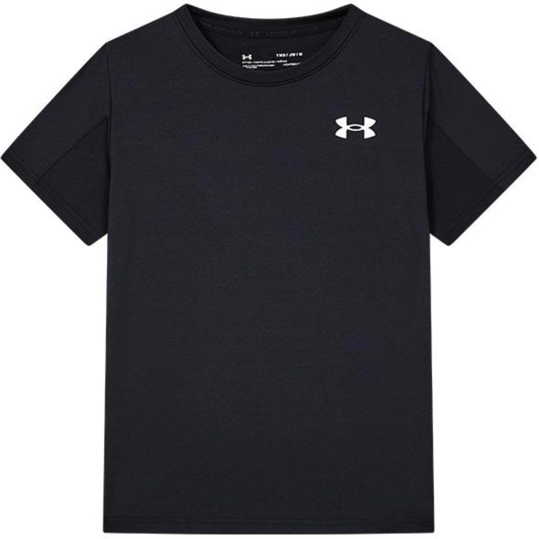 (GS) Under Armour Logo T-Shirt 'Black' 232101998
