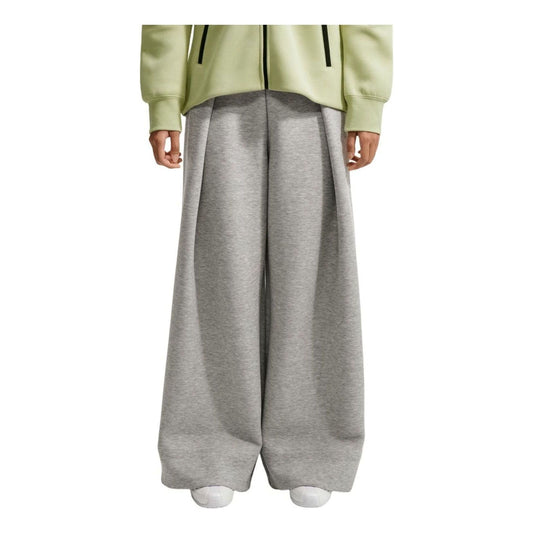 (WMNS) Nike NSW Tech Fleece High-Waisted Pleated Pants Asia Sizing 'Dark Grey Heather' FV8053-063 - Nike Professional Edition