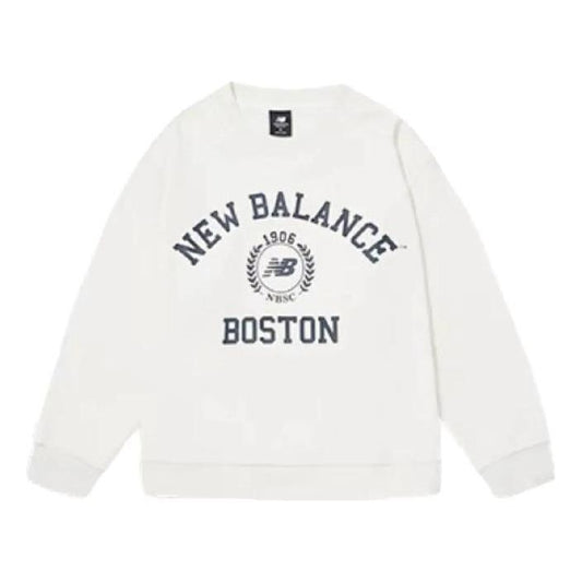 (WMNS) New Balance NBX Soft Alpine Crew Pullover Asia Sizing 'White' AWT34310-CIC