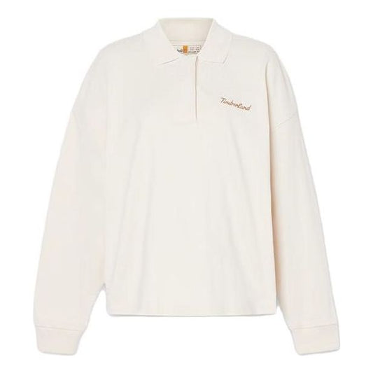 (WMNS) Timberland Polo Sweatshirt 'White' A6HVS-V04