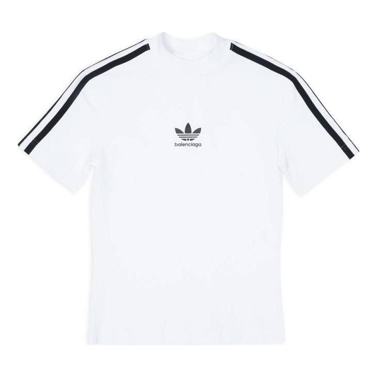 (WMNS) Balenciaga x adidas Shrunk T-Shirt 'White' 723782TNVP21156