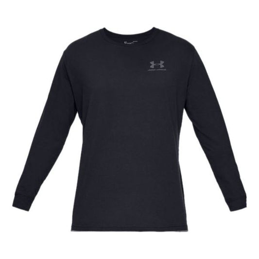 Under Armour Sportstyle Left Chest Long Sleeve T-shirt 'Black' 1329585-001