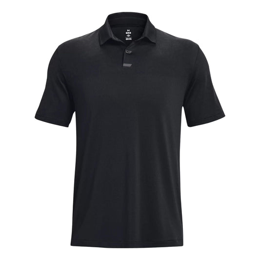 Under Armour Tour Tips Jacquard Polo Shirt 'Black' 1379737-001