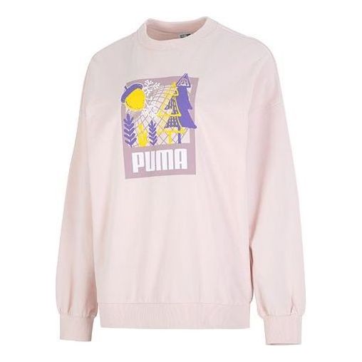 (WMNS) PUMA FF Bubble Sleeve Crew Neck Sweatshirt 'Pink' 538779-48