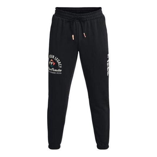 Under Armour Project Rock Heavyweight Terry Pants 'Black Ivory' 1377440-001