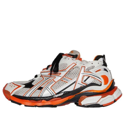 (WMNS) Balenciaga Runner 'White Orange' 677402W3RB79051