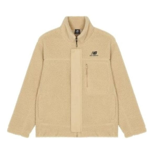 New Balance FW22 Logo Cotton Coat Asia Sizing 'Beige' AMJ23351-INC