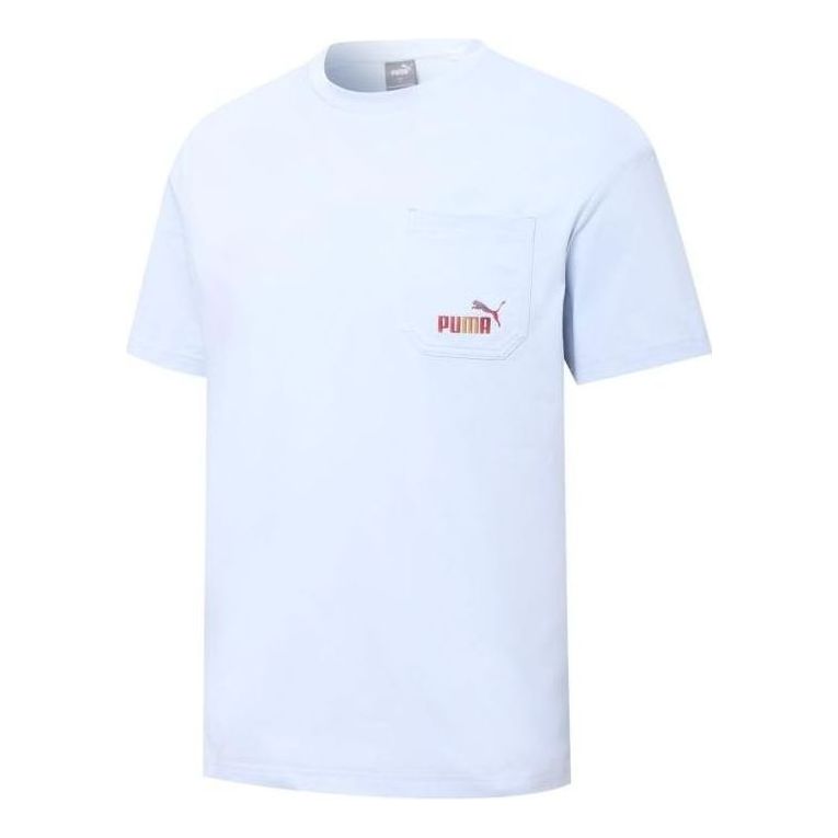 PUMA Skb Pocket Logo Tee 'Blue' 671962-21