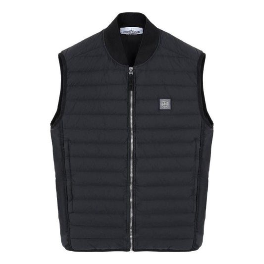 STONE ISLAND Loom Woven Lightweight Down Gillet 'Black' 7415G0225-V0029