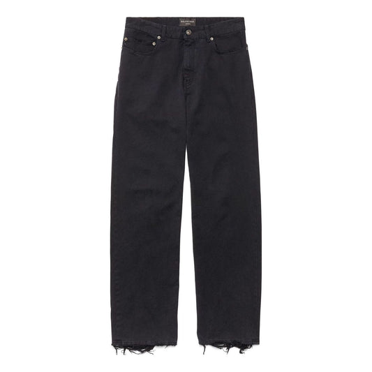 (WMNS) Balenciaga Medium Fit Pants 'Black' 751110TNW111700