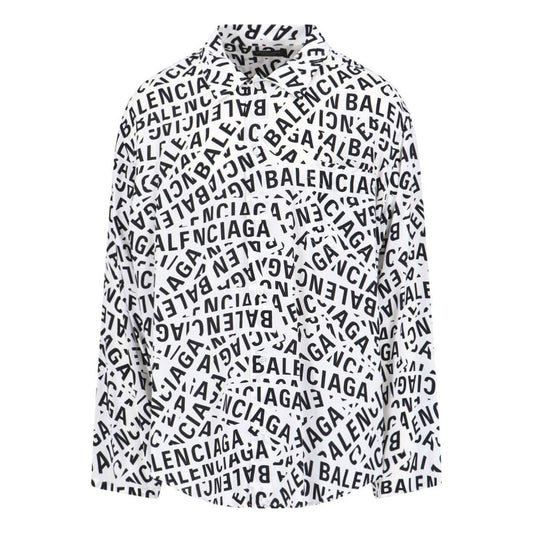 Balenciaga Logo Strips Minimal Shirt 'White' 681812TML219040