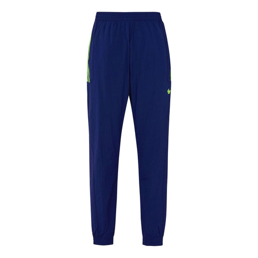 adidas Originals Flamestrike Woven Track Pants 'Dark Blue Solar Green' DU7335
