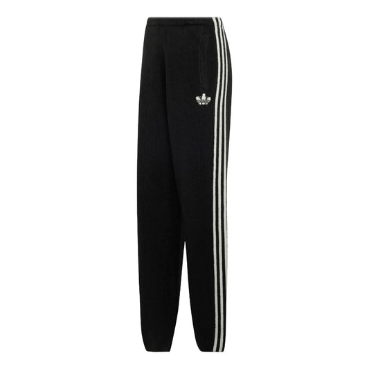 (WMNS) adidas x Jennie Knitted Loose Pants Asia Sizing 'Black' LD8918 - adidas Professional Edition