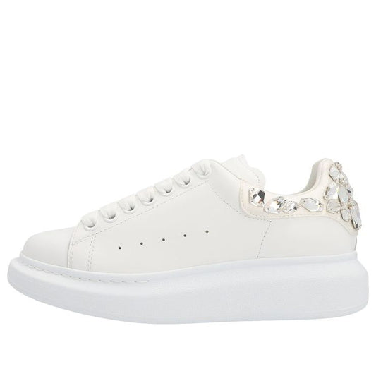 (WMNS) Alexander McQueen Larry Sneakers 'Crystal White' 733014WICYH9069