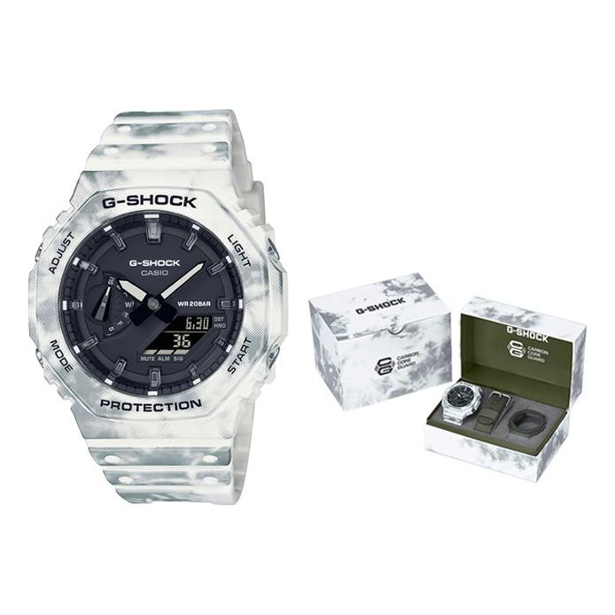 CASIO G-Shock Analog-Digital 'White' GAE-2100GC-7APR