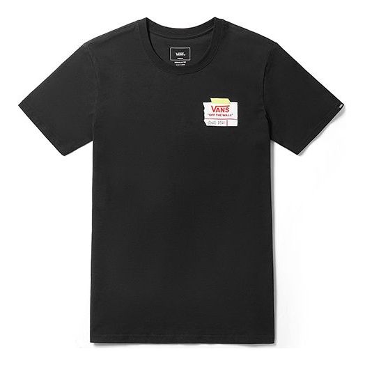 Vans Ap Diy Drop Short Sleeve Round Neck Couple Style Black VN0A3ZN5BLK