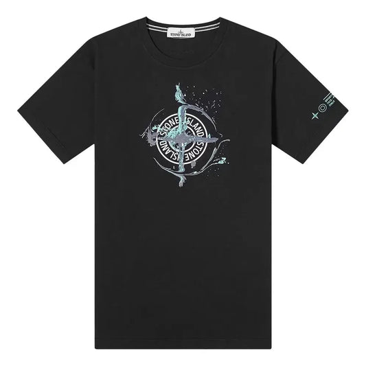 STONE ISLAND Marble One T-shirt 'Black' 74152NS83-V0029