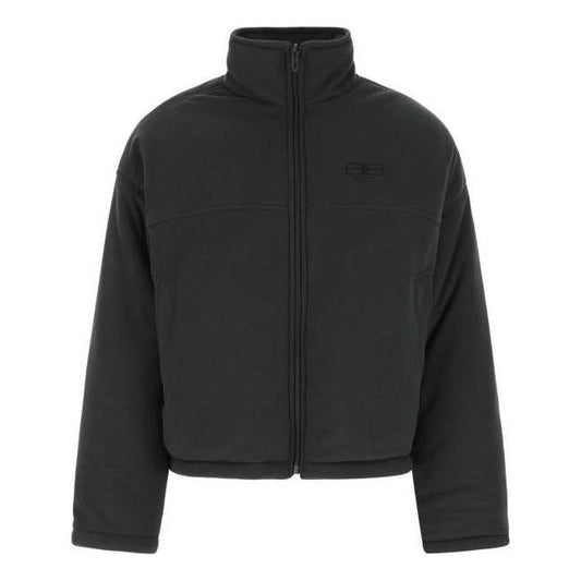 Balenciaga BB Paris Icon Reversible Puffer Jacket 'Washed Black' 704507TMQ041055